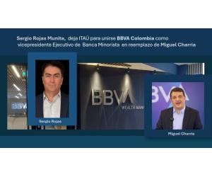 Sergio Rojas Munita, ITAÚ, BBVA Colombia, vicepresidente Ejecutivo, Banca Minorista, Miguel Charria, Camila Escobar Corredor
